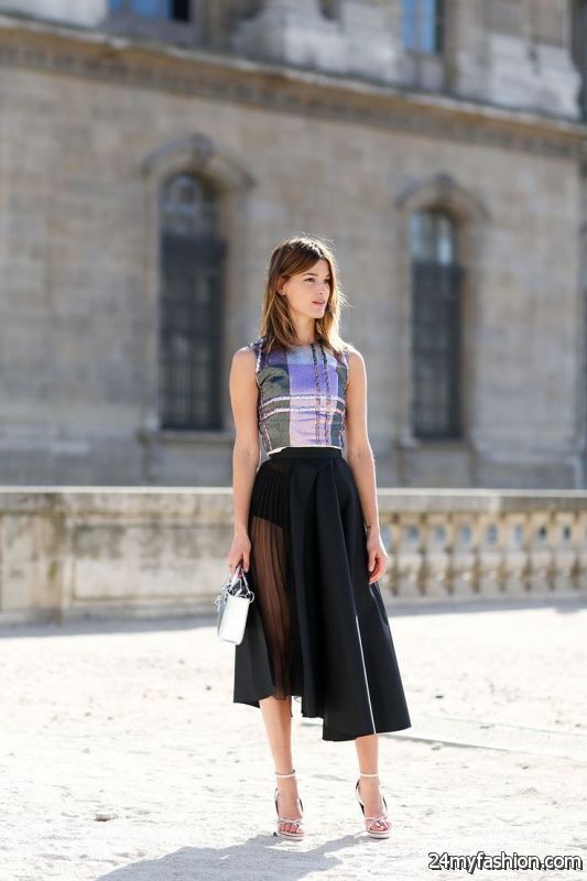 How to Wear a Sheer Skirt - Street Style Ideas 2019-2020