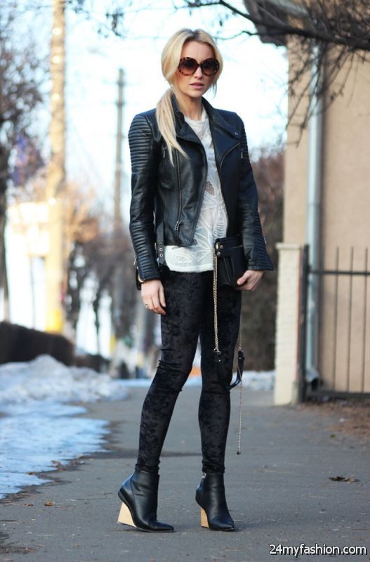 Leather Jackets Outfit Ideas 2019-2020