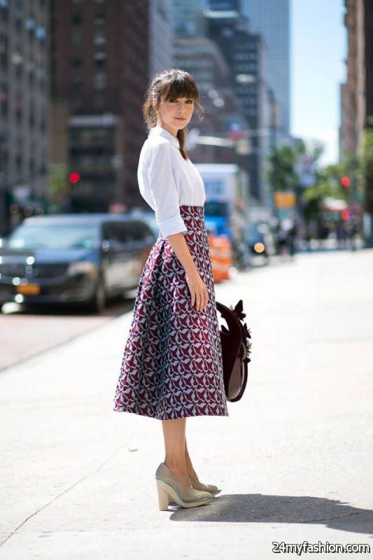 Midi Skirts For Work And Office Wear Ideas 2019-2020