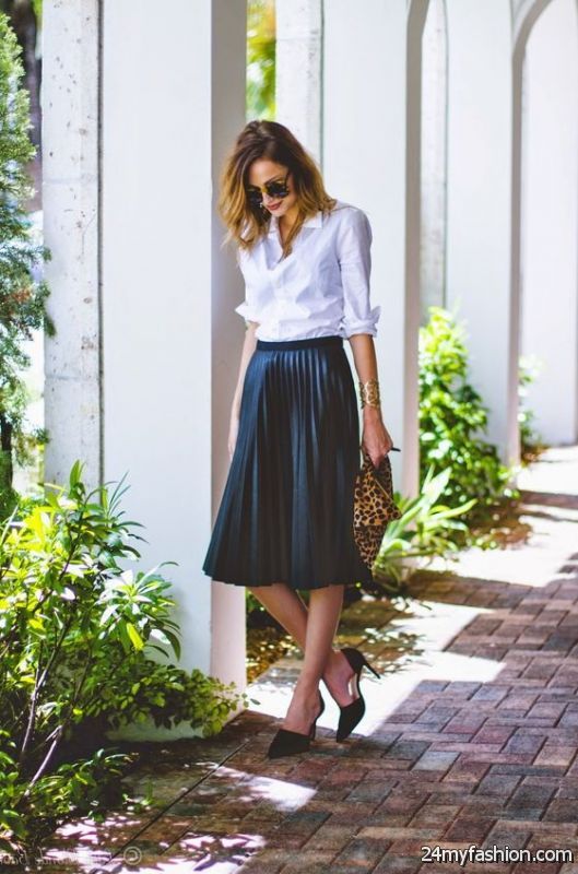 Midi Skirts For Work And Office Wear Ideas 2019-2020