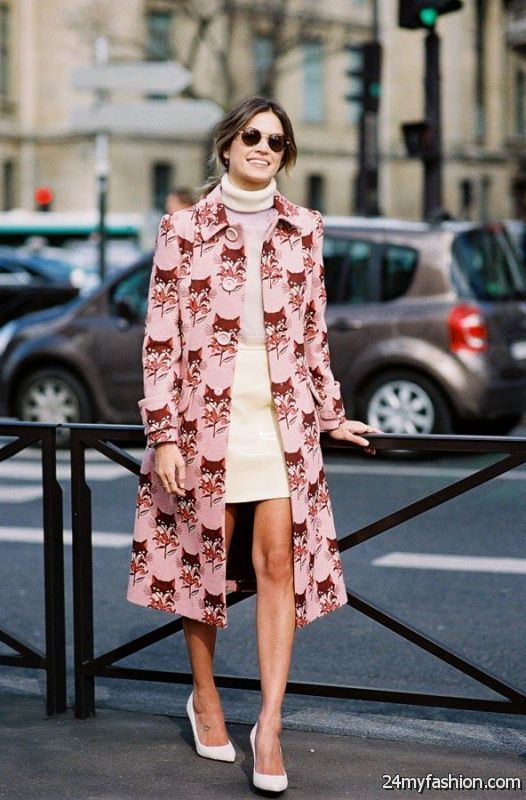 Printed Coats Styles For Ladies 2019-2020
