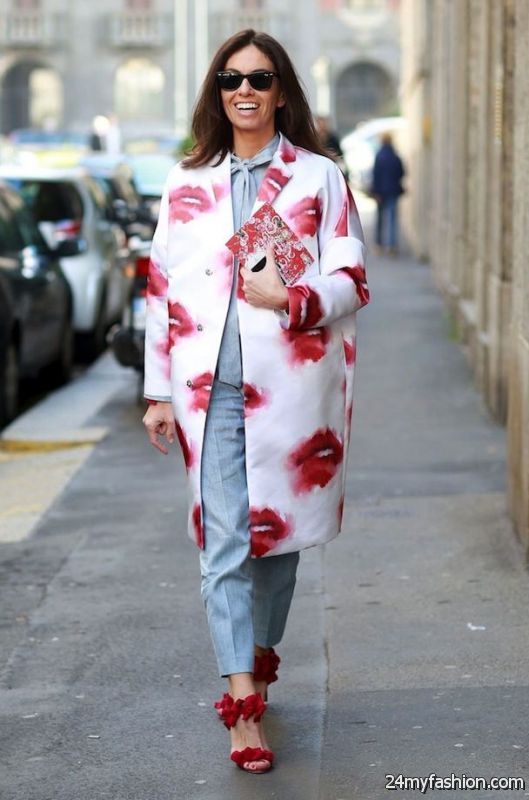Printed Coats Styles For Ladies 2019-2020