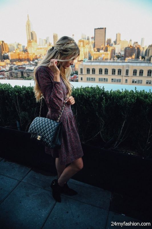 Printed Dresses Outfit Ideas For Fall 2019-2020