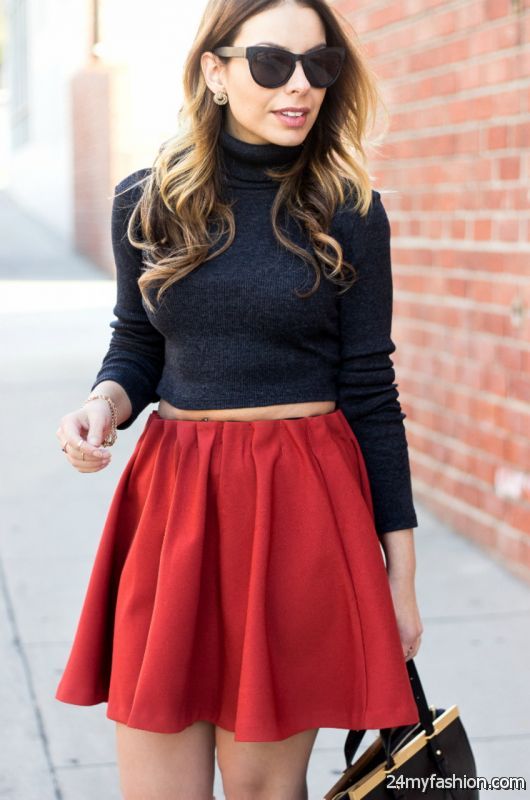 Red Skirts Designs And How To Wear Them 2019-2020