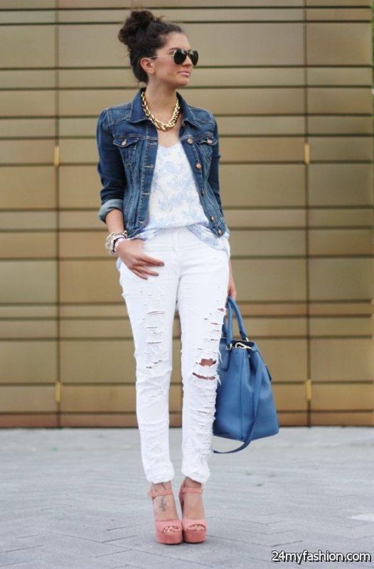 Ripped Jeans Outfit Ideas 2019-2020 | B2B Fashion