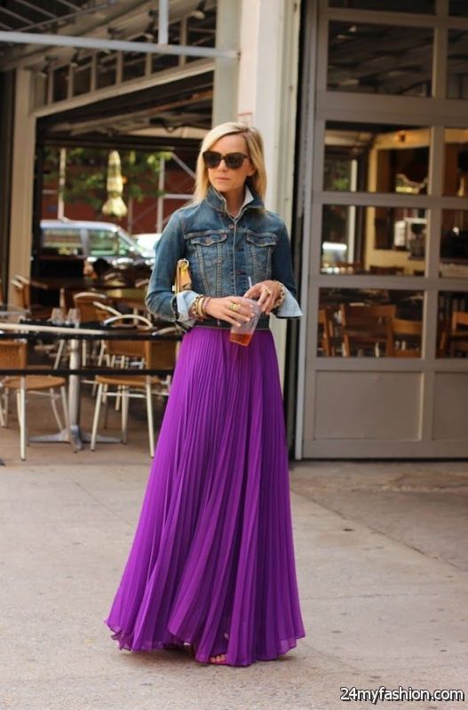 Statement Maxi Skirts Outfits 2019-2020