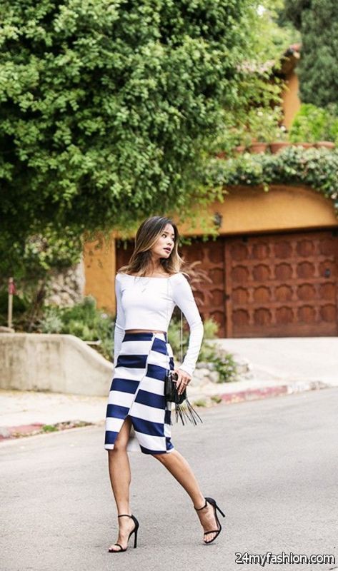 Striped Skirts Designs And 11 Ways How To Wear Them 2019-2020