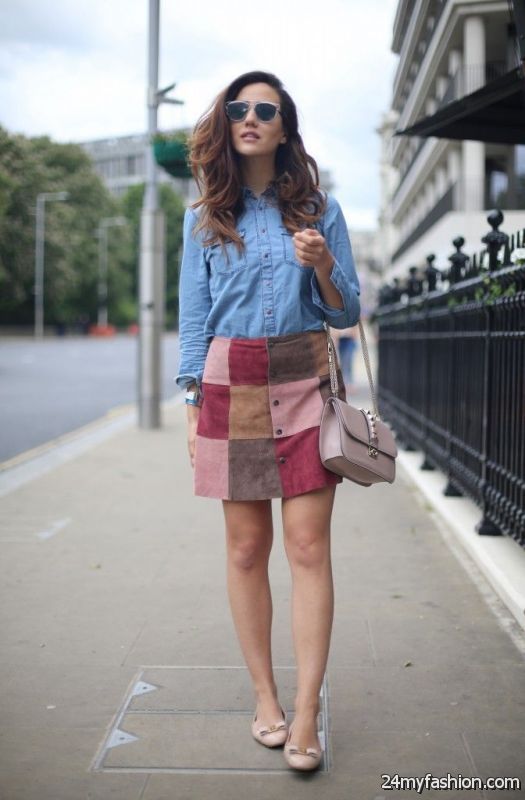 Suede Skirts Designs And Outfit Inspiration 2019-2020