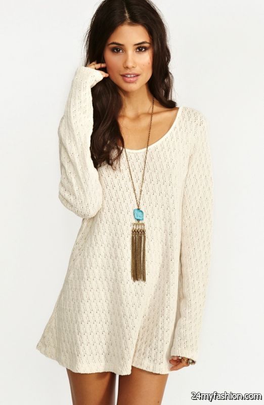 Sweater Dresses Outfit Ideas 2019-2020