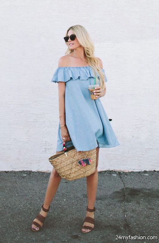 The 17 Best Ways To Wear Your Off Shoulder Dress 2019-2020