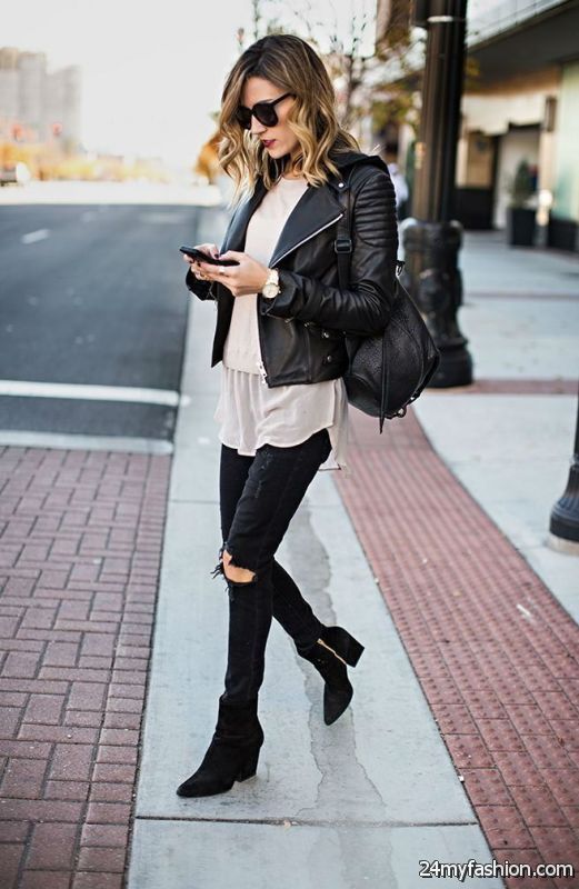 Ways To Wear A Leather Jacket For Women 2019-2020