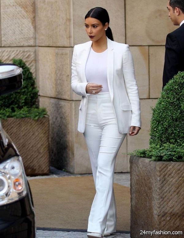 White Pant Suits For Women 2019-2020