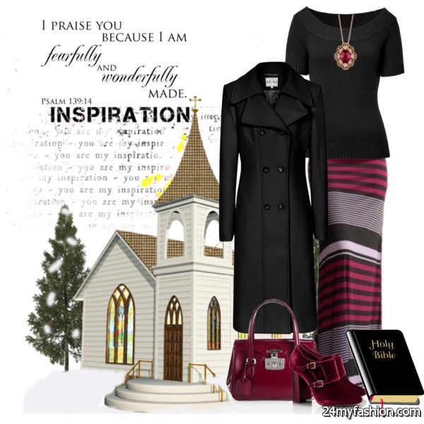 60 Old Women Church Style For Winter 2019-2020