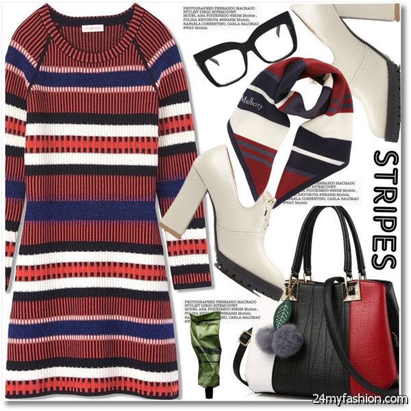 21 New Outfits With Striped Dresses 2020-2021