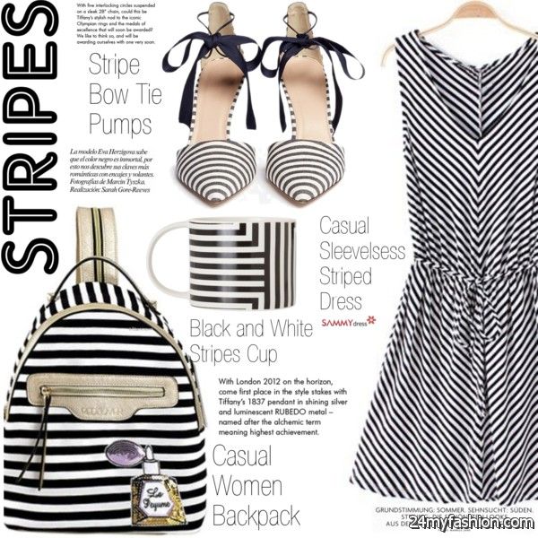 21 New Outfits With Striped Dresses 2020-2021