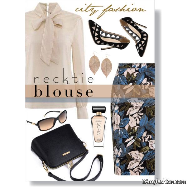 Awesome Ways To Wear Neck Tie Blouses 2020-2021