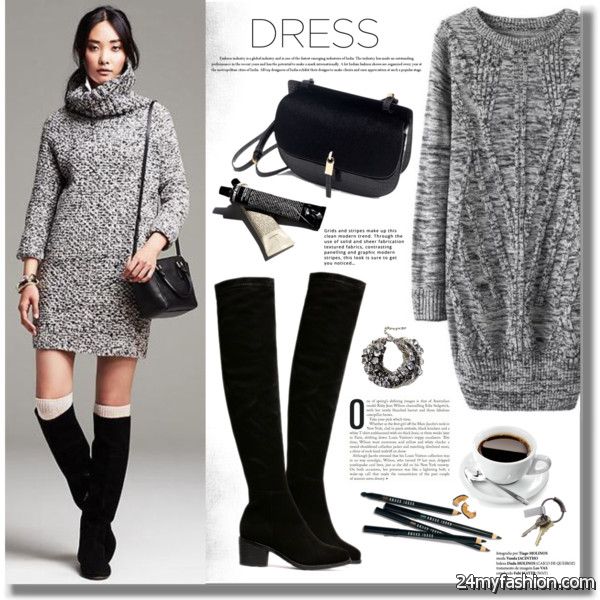 How To Wear Knitted Dresses With Different Shoes 2020-2021