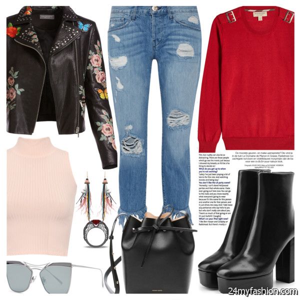 Ripped Jeans And Ankle Boots Outfit Ideas 2020-2021