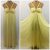 Great BCBG Size 0 100% SILK Yellow Long Prom Homecoming Dress Halter Formal Strapless 2018