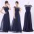 Awesome Ever Pretty Long Maxi Lace Navy Blue Bridesmaid Formal Evening  Dresses 09993 2018 2019