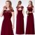 Great Ever Pretty Long Lace Burgundy Bridesmaid Formal Evening Gown Prom Dress 09993 2018