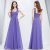 Awesome Ever-Pretty One-shoulder Chiffon Bridesmaid Dress Long Evening Prom Periwinkle 2018 2019