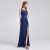 Amazing Stock Long Formal Prom Dress Evening Navy Blue Party Dresses 08949 Size 10  2018