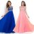 Amazing Women Long Chiffon Dress Formal Evening Party Bridesmaid Ball Gowns Dresses New 2019