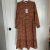 Amazing NEW WITH TAGS UNIVERSAL THREAD BROWN FLORAL BUTTON FRONT MIDI DRESS XSMALL XS 2021