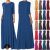 Great TheMogan 3/4 Sleeve Pocket Loose Asymmetric Oversize Hem Jersey Long Maxi Dress 2021