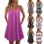 Awesome Plus Size Womens Boho Floral Sleeveless Mini Dress Summer Beach Swing Sundress 2021