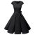 Awesome Women’s Vintage Belted Tea Dress Prom Swing Cocktail Party Dress with Cap-Sleeve 2021
