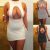 Amazing Women Sexy Bodycon Club Evening Party Sleeveless Hollow Cut Out Short Mini Dress 2021