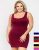 Great Womens Plus Cami Bodycon Slip Tank Top Mini Dress One Size Fit (1X,2X,3X)  2021
