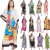 Awesome Women Casual Maxi Long Kaftan Kimono Sleeve Plus Size Dresses V Neck Nightgown 2021