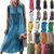 Awesome Women Beach Baggy Casual Kaftan Dress Summer Loose Maxi Long Sundress Plus Size 2021