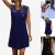 Amazing Womens Crew Neck Summer Sleeveless Loose Dress Lace Plus Beach Casual Sundress 2021