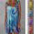 Amazing Women Summer V Neck Sleeveless Tie-dye Print Loose Dress Beach Sundress Casual  2021