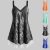 Amazing Womens V Neck Sleeveless Lace Suspender Summer Skirt Casual Loose Slip Dress 2021