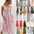Awesome Summer Women Boho Holiday Strappy Floral Maxi Beach Sundress Party Long Dress 2021