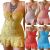 Amazing Women Floral Strappy Mini Dress Summer Ruffle Sleeveless Sexy Sundress Plus Size 2021