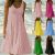 Great Womens Sleeveless Crew Neck Summer Sundress Casual A Line Tank Midi Beach Dress 2021