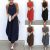 Awesome Summer Women Casual Crew Neck Sleeveless T Shirt Solid Loose Long Tuxedo Dress 2021