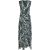 Great BCBGMAXAZRIA Womens Floral Trim Sleeveless Ruffled Trim Midi Dress BHFO 8961 2021