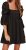Awesome EXLURA Womens Square Neck Dress Long Puff Sleeve A-Line Casual Short Mini Dress 2023
