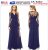 Cool 2018 Sexy V-Neck Blue Evening Dress Cocktail Long Bridesmaid Prom Gown Party #39 2018