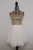 Amazing B Darlin Formal Dress Size 7/8 White and Gold Homecoming Prom Special Occasion 2018 2019