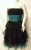 Great BETSEY JOHNSON NEW Black Teal Strapless Party Prom Dress Tulle Lace SZ 4 S 2018 2019