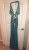 Awesome Cache Turqouise Beaded Prom Dress Ball Gown Backless Size Small / 4 2018