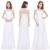 Great Ever Pretty Long Lace White Bridesmaid Formal Evening Gown Prom Dresses 09993 2018 2019